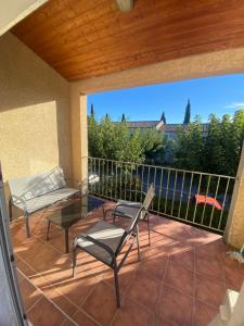 Balkón nebo terasa v ubytování Appartement Sainte Cécile