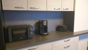 Kuchyň nebo kuchyňský kout v ubytování Helgas Apartment No 2