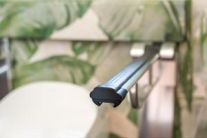 a close up of a side view mirror of a bus at Costa Rica Bibione SPA in Bibione
