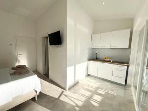 Kuchyň nebo kuchyňský kout v ubytování Apartments Tereza