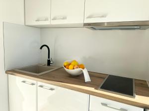 Kuchyň nebo kuchyňský kout v ubytování Apartments Tereza