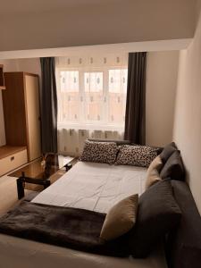 Postel nebo postele na pokoji v ubytování Studio Brancoveanu 98