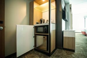 Kuchyň nebo kuchyňský kout v ubytování Springhill Suites By Marriott Athens Downtown/University Area