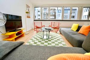 Posezení v ubytování Hippes Apartment im Herzen Kölns