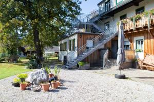 Zahrada ubytování Pension Schindlau