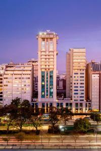 a skyline of a city with tall buildings at Marriott Buenos Aires Downtown in Buenos Aires