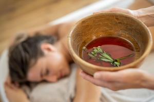Spaa ja/või tervisekeskus majutusasutuses Almwellness Hotel Pierer