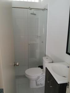 Koupelna v ubytování Apartamento mariana