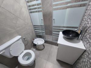 Et badeværelse på El descanso