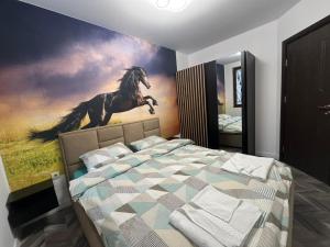 Postel nebo postele na pokoji v ubytování Ski cosy apartment 5