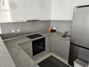Kuchyň nebo kuchyňský kout v ubytování Apartman LARA