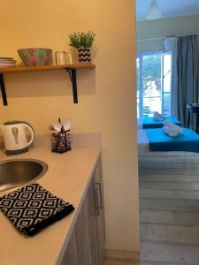 Kuchyň nebo kuchyňský kout v ubytování Casa Dei Venti Sea View Appartments