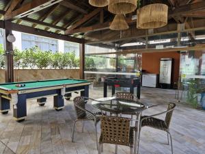 Biliár nebo kulečník v ubytování San Rafael Comfort Class Hotel