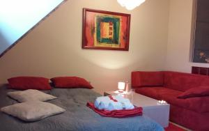 Posezení v ubytování Apartment 28 Rubinowy Pod Aniołem