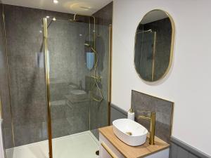 Vannituba majutusasutuses Kalern Studio