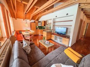 TV a/nebo společenská místnost v ubytování Landhaus Zaglauhof