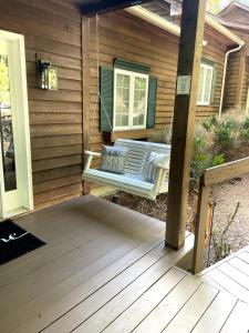 A patio or other outdoor area at Sapphire Valley Cabin - Many Resort Amenities