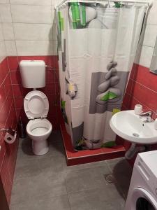 Koupelna v ubytování Apartmani Markovic-jednosoban