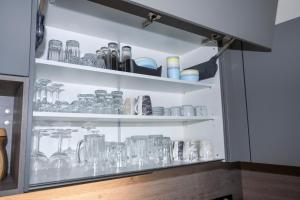 Kuchyň nebo kuchyňský kout v ubytování Apartmán AG