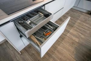 Kuchyň nebo kuchyňský kout v ubytování Apartmán AG
