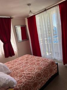 Postel nebo postele na pokoji v ubytování Departamento centro de Viña del Mar