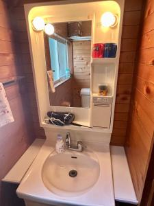 Whole house rental 天然温泉付きコテージRAI駐車場付き黒川温泉街まで車で5分的一间浴室