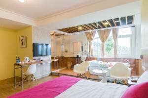 Dapur atau dapur kecil di Sun Hola Villa
