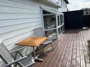 Balkón nebo terasa v ubytování Klithjem Badehotel