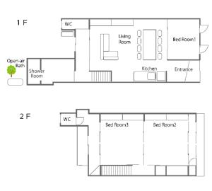 Plano de 城下町の一棟貸し 今来 Konrai - Private-use guesthouse