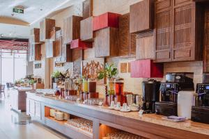Panorama Beach Pearl Nha Trang Residences的厨房或小厨房