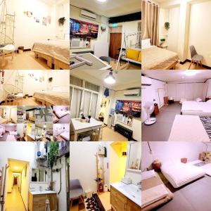 富貴民宿Full Great B&B包棟名宿客房内的一张或多张床位