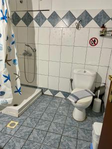 Koupelna v ubytování Guesthouse Tsoka