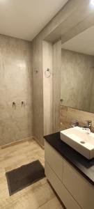 ein Badezimmer mit Waschbecken und Dusche in der Unterkunft DOMUS AUDITORIUM in Villa Carlos Paz