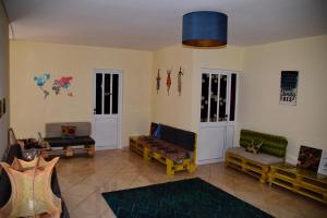 A seating area at MEETING POINT- Tarrafal Group Reservations