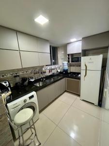 Kuchyň nebo kuchyňský kout v ubytování Apt completo e confortavel proximo ao Aero CNF, Cidade ADM e GALO