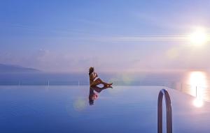 Naturlandskabet i nærheden af lejlighedshotellet