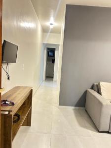 TV/trung tâm giải trí tại Res Leomarian 2 quartos Praia do Morro - Guarapari