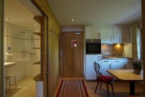 Kuchyň nebo kuchyňský kout v ubytování Matschun Appartements