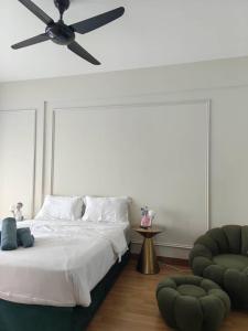 Postel nebo postele na pokoji v ubytování Macalister Suite - 2 bedrooms