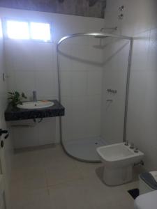 Koupelna v ubytování Paz cordillerana