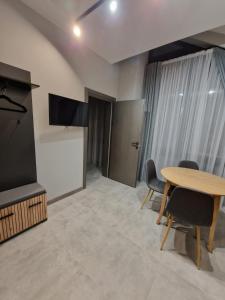 Kuchyň nebo kuchyňský kout v ubytování cottages GRUN