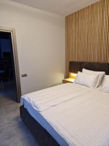 Postel nebo postele na pokoji v ubytování cottages GRUN