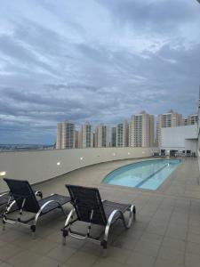 Πισίνα στο ή κοντά στο Flat Privativo Hotel GO INN