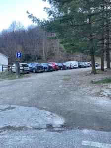 a bunch of cars parked in a parking lot at Cà Rosetta in Ornavasso