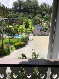 a view from the balcony of a resort at Hotel Quinta da Bica D'Água in Florianópolis