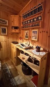 Kuchyň nebo kuchyňský kout v ubytování Aurora Haven - With jacuzzi