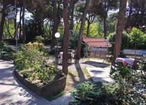 A garden outside B&B Promenade Hotel Simple con Piscina