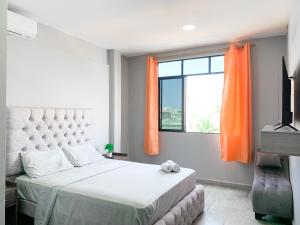 Katil atau katil-katil dalam bilik di Departamento privado hermoso