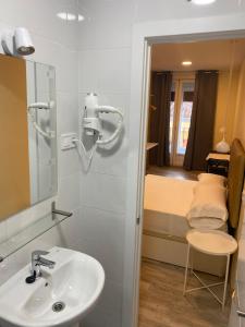 Koupelna v ubytování Hostal Oliver