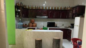 Kuchyň nebo kuchyňský kout v ubytování Hostal tequila
